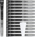Geoleap Golf Grips Set of 13- Grips with Tapes and with All Repair Kits for Choice,Hybrid Golf Club Grips,Standard/Midsize,All Weather Contral, High Feedback & Traction.