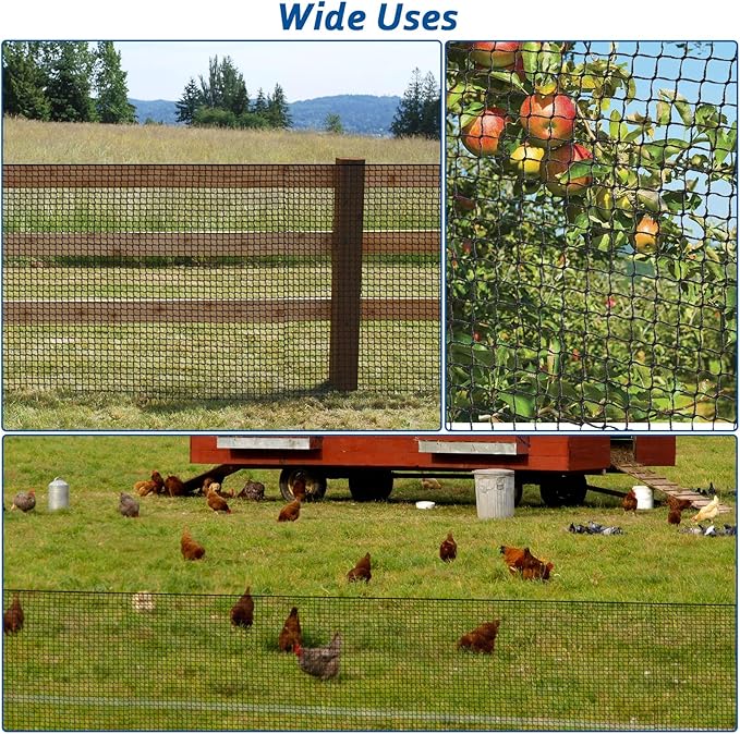WELSPO Heavy Duty Ball Netting - Sports Practice Barrier Net, 10x10ft/10x15ft for Golf, Baseball, Hockey, Soccer