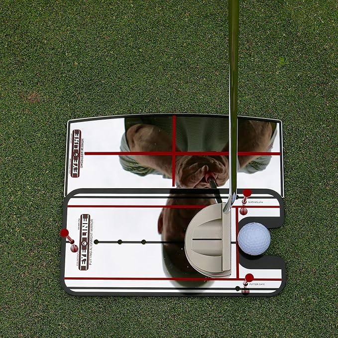 Genuine EyeLine Golf Alignment Putting Mirror - Top Training Aid on The PGA Tour - See Rapid Improvement - Helps Beginner, Junior, and Scratch Golfers