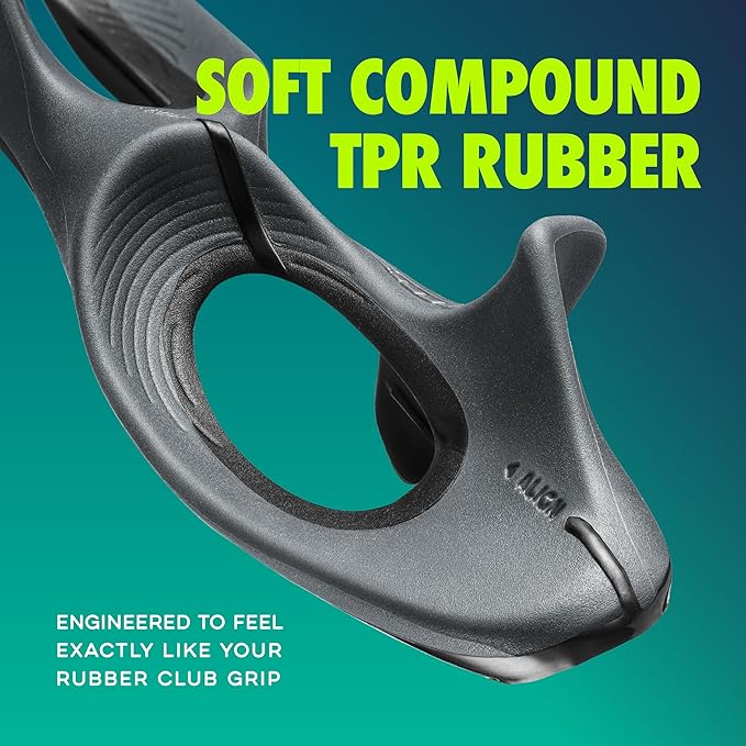 GOLF-GRIP™ Golf Grip Trainer for Left & Right-Handed Golfers – Snap-On Golf Training Aid for Proper Hand Position & Swing Technique – Hit Straighter, Longer Shots & Fix Slices or Hooks
