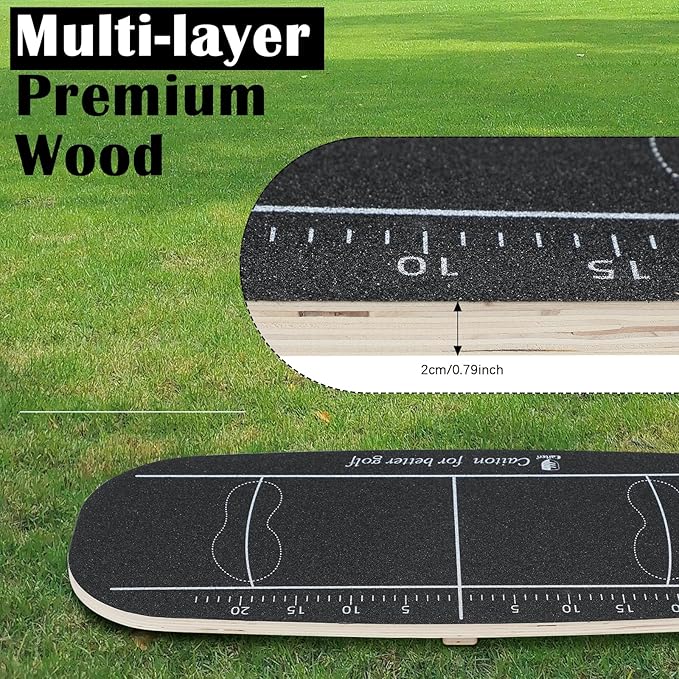 Golf Balance Board Swing Training Aid to Shift Weight Increase Consistency Trainer Gravity Transfer Golf Swing Plate Training Equipment - Strength for Chipping Hitting
