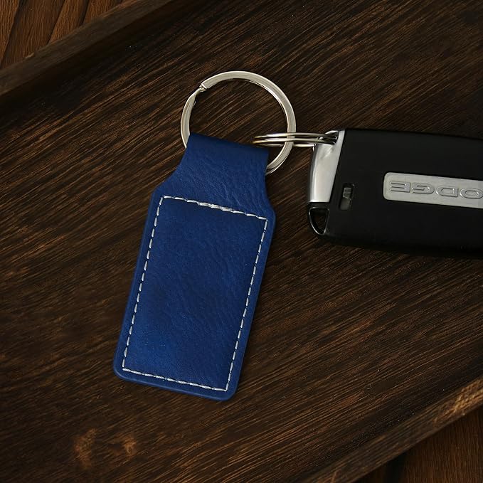 LaserGram Rectangle Keychain, Disc Golf, Personalized Engraving Included