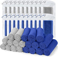 Biange Cooling Towel (Pack of 20, 40"x12") with Pouches for Sports, Workout, Fitness, Gym, Yoga, Golf, Pilates, Travel, Camping & More