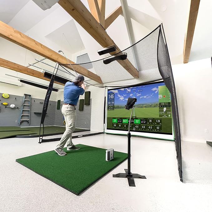Hitting Net with Target Knotless Golf Net for Indoor and Outdoor Practice - Arrives Ready to Assemble and Use