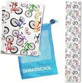 SHAKEitCOOL Original Cooling Towel – Be Cool in Style - Heat Relief, Soft, Lightweight, Sun Protection, Easy Clean - Perfect for Biking, Running, Yoga, Gym, Gardening - Kid Bike