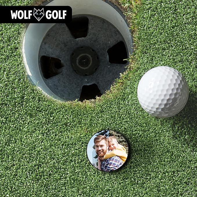 Personalized Golf Ball Marker Hat Clip - Golf Marker Magnetic Hat Clips - Golf Accessories for Men - Golf Gifts for Women - Magnet Golf Ball Marker Tool
