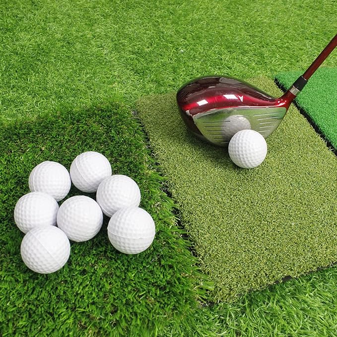 KOFULL Foam Golf Practice Balls, 24/50 Pack Realistic Feel and Limited Flight Training Balls for Indoor or Outdoor, Soft Practice Golf Balls for Backyard