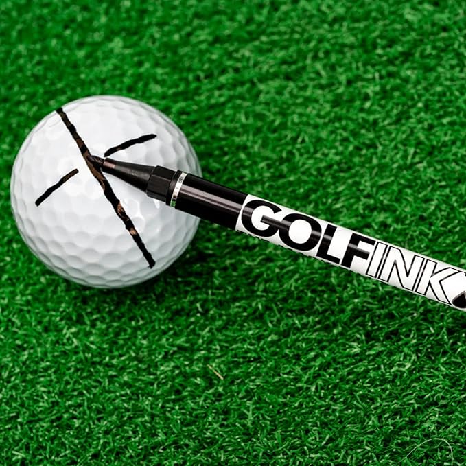 Flightpath GolfInk Marker Pens – Smudge-Free Tour Compliant Markers – Fine Tip, Leakproof Ink for Clean Golf Ball Identification or Liner Stencils – Long-Lasting, Permanent – 2 Pack (Black)