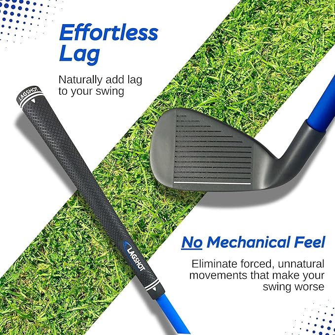 Lag Shot XL 7 Iron Swing Trainer for Taller Men – Longer, Flexible Shaft Designed for Height & Strength | Groove Tempo, Lag & Timing | Build a Whippy, Powerful Swing for Better Distance & Accuracy