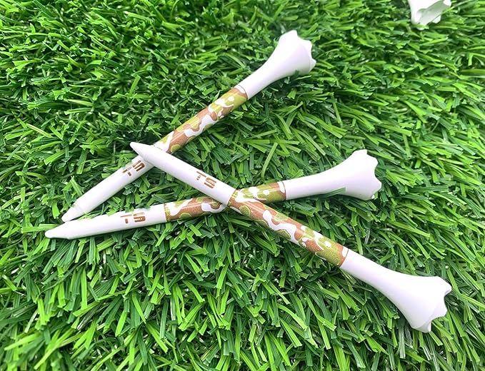TRUESTRIKE Premium USA Golf Tees – 100-Pack Durable 3¼" / 2¾" Plastic Tees – Made in USA – Perfect Holiday Golf Gift