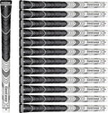 Geoleap Golf Grips Set of 13- Cord Rubber Compound Material, Hybrid Golf Club Grips, All Weather Performance.