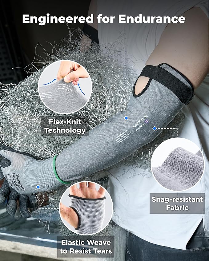 Ultra-Comfort Cut Resistant Sleeves for Thin Skin and Bruising, Cooling Protective Arm Sleeves for Gardening, Farming, Yard