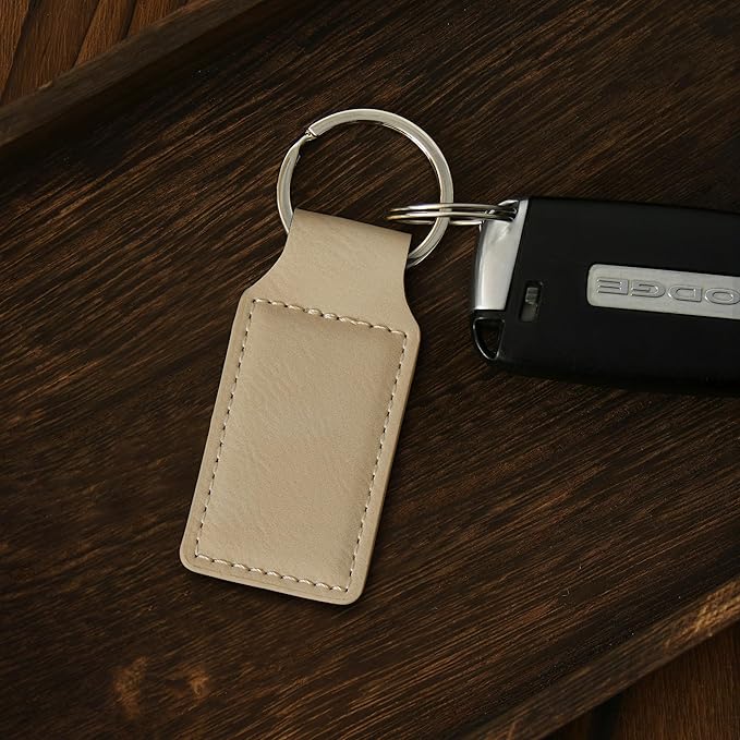 LaserGram Rectangle Keychain, Golfer Golfing, Personalized Engraving Included