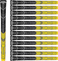 Geoleap Golf Grips Set of 13- Cord Rubber Compound Material, Hybrid Golf Club Grips, All Weather Performance.