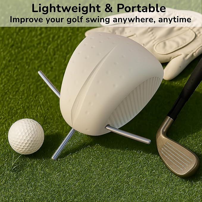 The Connector Golf Training Aid – Swing Trainer for Perfect Swing, Arm & Body Alignment, Non-Slip Pattern, Durable & Portable