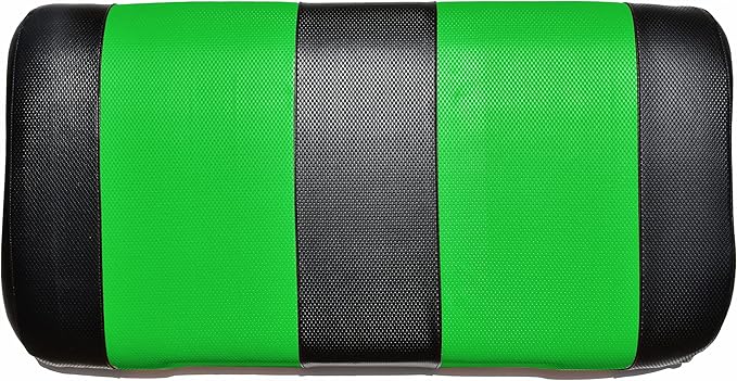Seat Cover Replacement for Yamaha Drive or G-29 Golf Cart - Front Bench Seat - Premium Marine Vinyl - 5 Panel Stitching - Staple On Installation - Two-Tone Golf Cart Seat Covers (Black & Lime Green)