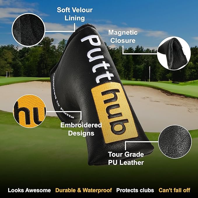 Shanker Golf Funny Putter Cover - PuttHub Mallet or Blade Style Cover - Perfect Joke Gift for Golfer - Funny Novelty Golf Gift Idea