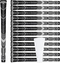 Geoleap Golf Grips Set of 13- Grips with Tapes and with All Repair Kits for Choice,Hybrid Golf Club Grips,Standard/Midsize,All Weather Contral, High Feedback & Traction.