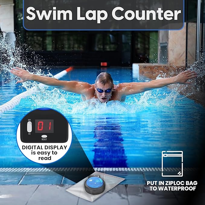 Large Digital Counter with Magnetic Back | Perfect as a Workout, Golf, Pitch, Lap, Warehouse or People Counter | Magnetic, Portable, Compact, Quiet & Discrete