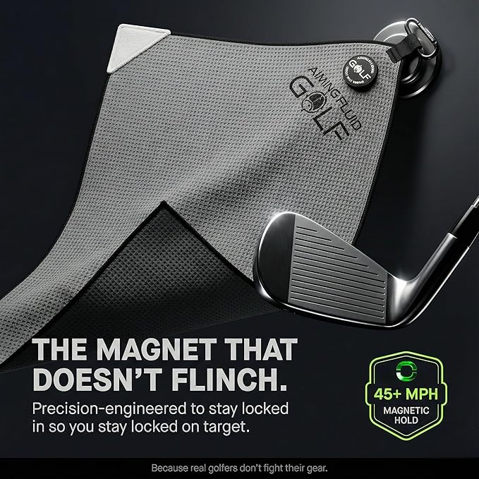 Magnetic Towel Club Glove Gear - Microfiber Rag with Magnet for Golfcart Bags for Men and Women Golfers Accessories Limited Edition 1 of 25 Christmas