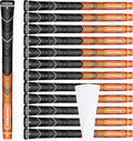 Geoleap Golf Grips Set of 13- Grips with Tapes and with All Repair Kits for Choice,Hybrid Golf Club Grips,Standard/Midsize,All Weather Contral, High Feedback & Traction.