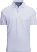 Alex Vando Mens Golf Shirt Moisture Wicking Classic Print Golf Shirts for Men