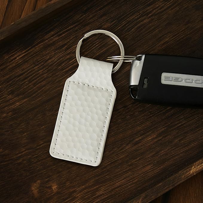 LaserGram Rectangle Keychain, Disc Golf, Personalized Engraving Included