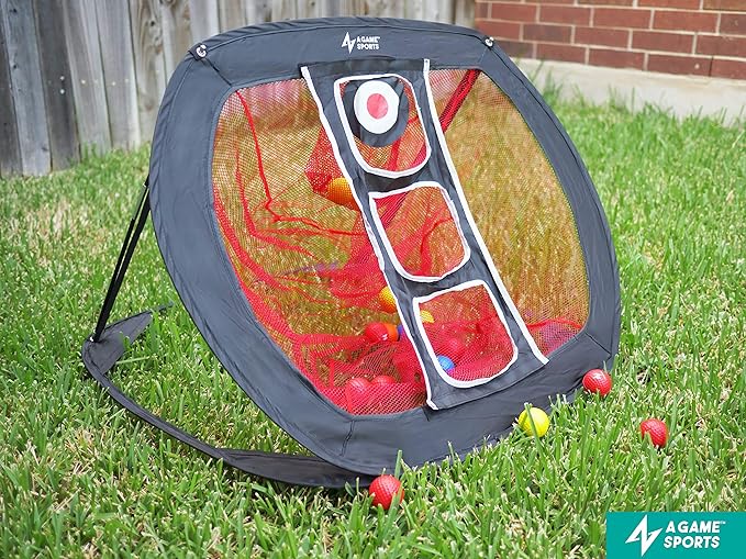 Golf Chipping Net with Mat - Practice Net for Backyard & Indoor/Outdoor Swing Training