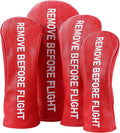 Golf Club Covers, Leather Driver Headcover, Fairway Wood, 3 Wood, Hybrid, Fits Mallet Blade Putter Head Covers, Alignment Stick Cover, Headcovers Set