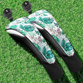 FINGER TEN Golf Club Head Covers Woods Hybrids 1/2/3/4 Pack, Headcovers Men Women 3 5 7 X with Interchangeable Number Tag, Fit All Wood Hybrid Clubs
