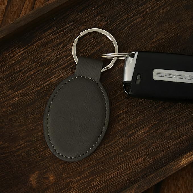 LaserGram Oval Keychain, Water Polo, Personalized Engraving Included