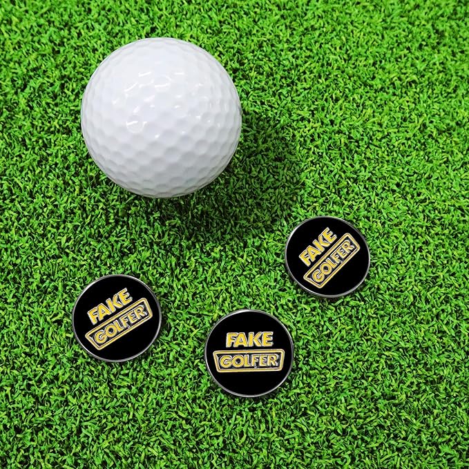 FINGER TEN Golf Ball Marker with Hat Clip Markers Assorted Patterns Value Gift Set Mark Golf Divot Tool Accessories for Men Women Kids
