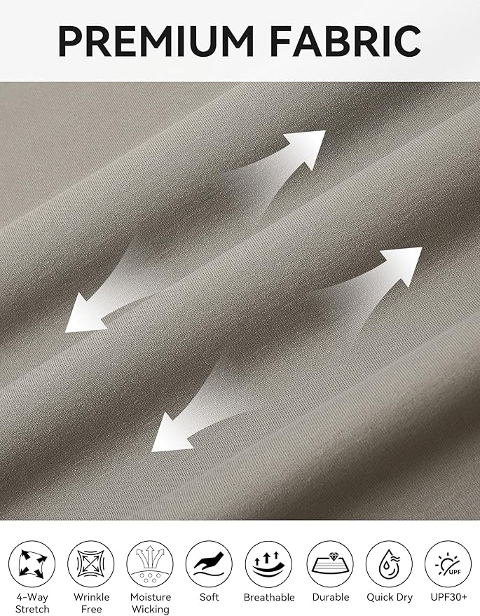 Esabel.C Mens Golf Shirts Short Sleeve Stretch Moisture Wicking Performance Dry Fit Collared Golf Shirts for Men