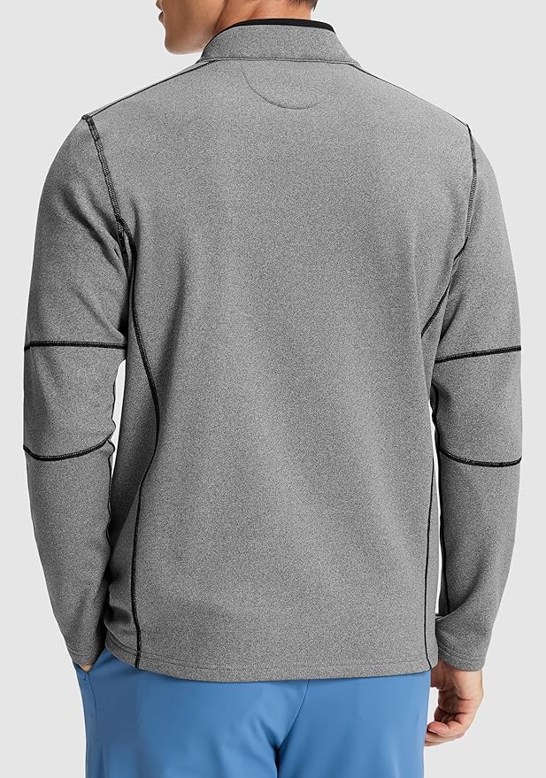 G Gradual Quarter Zip Pullover for Men Fleece Lined Sweatshirt Long Sleeve Winter Golf Shirt Mock Neck Polo Running Sweater