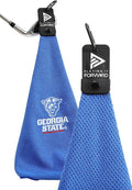 Magnetic Golf Towel Georgia State University - Waffle Weave Microfiber Towel with Ultra Strong Magnet & Clip for Secure Hold on Golf Bags & Cart - Ideal for Clubs & Accessories by Playing It Forward