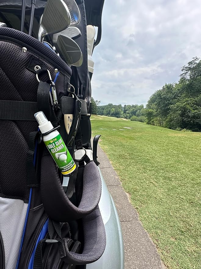 Bite Golf Club Grip Cleaner Spray | Keeps Clubs, Irons, and Drivers Clean | Use With Cloth, Brush, or Bottle Brush Refill | Restore Grip Tack