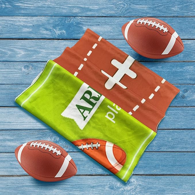 OPSO Football Cooling Towel Set, 40 x 12 inches, 12 Pack, Microfiber Sports Towels for Baseball, Soccer, Golf LCE Towel Microfiber Sports Towels for Player (Football)
