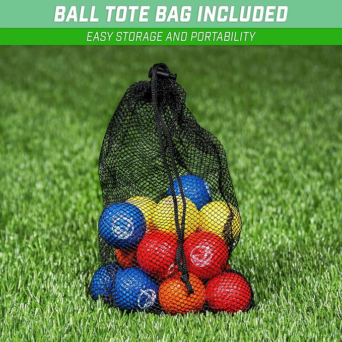 GoSports Foam Golf Practice Balls Realistic Feel and Limited Flight Use Indoors or Outdoors