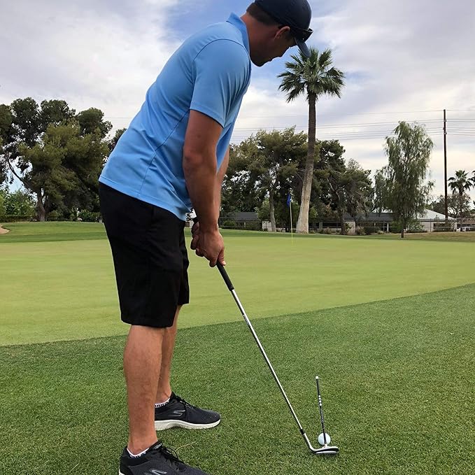 Golf Alignment Rods: Magnetic Club Alignment Stick Demonstrates Correct Golf Swing Aim, Golf Training Aid Magnet Lie Angle Tool Training Aids Visualize and Align Your Golf Shot, Orange