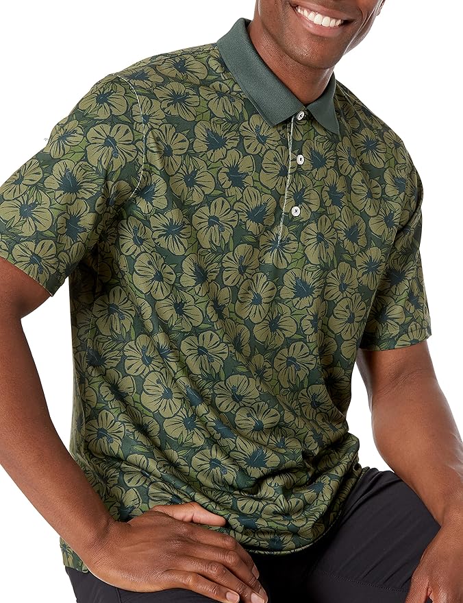 Amazon Essentials Mens Golf Polo Shirt, Moisture-Wicking Quick Dry, Short Sleeve