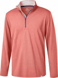 Obla Golf Quarter Zip Pullover Men Fleece Mock Neck Sweatshirt Winter Warm 1/4 Zip Long Sleeve Golf Shirt