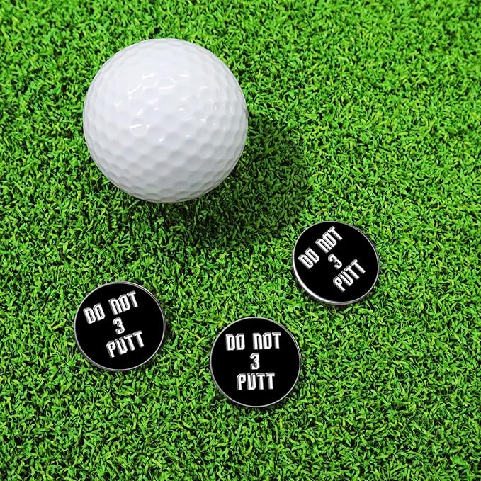 FINGER TEN Golf Ball Marker with Hat Clip Markers Assorted Patterns Value Gift Set Mark Golf Divot Tool Accessories for Men Women Kids