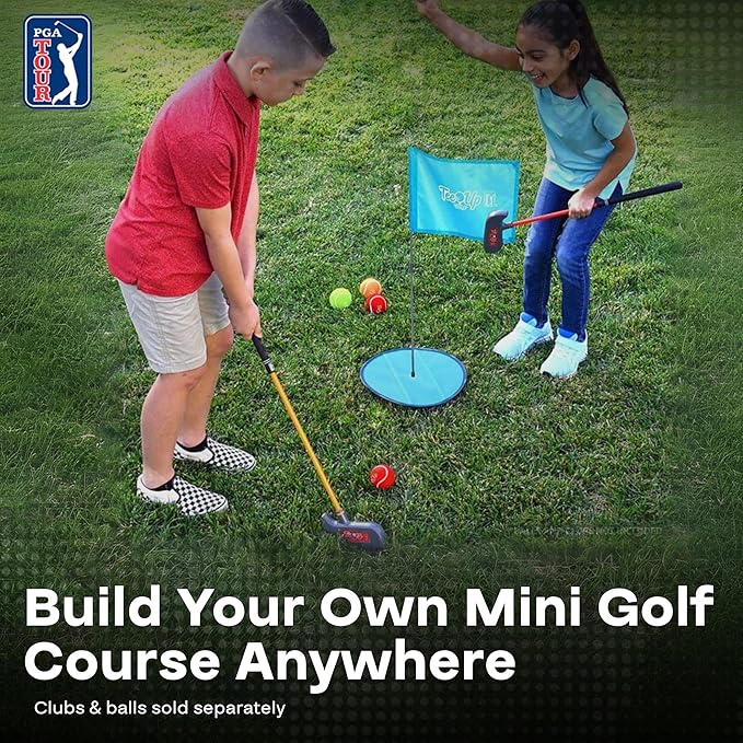 PGA Tour Golf Practice Aids by Golfgen: Premium Chipping Nets, Putting Rings, & Targets, Indoor & Outdoor Training, Improve Accuracy & Control, Master Putting and Chipping, Portable for On The Go