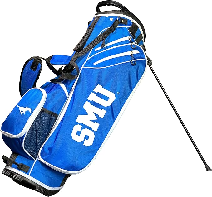 Team Golf NCAA Birdie Stand Golf Bag, Lightweight, 14-Way Club Divider, Spring Action Stand, Insulated Cooler Pocket, Hook-and-Loop Fastener Glove and Umbrella Holder & Padded Handles