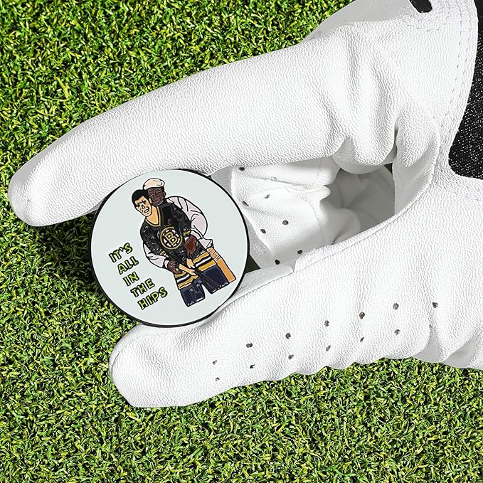 Enamel Golf Ball Marker with Magnetic Hat Clip - Funny Golf Accessories - Great Gift for Golf Lovers