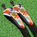FINGER TEN Golf Club Head Covers Woods Hybrids 1/2/3/4 Pack, Headcovers Men Women 3 5 7 X with Interchangeable Number Tag, Fit All Wood Hybrid Clubs