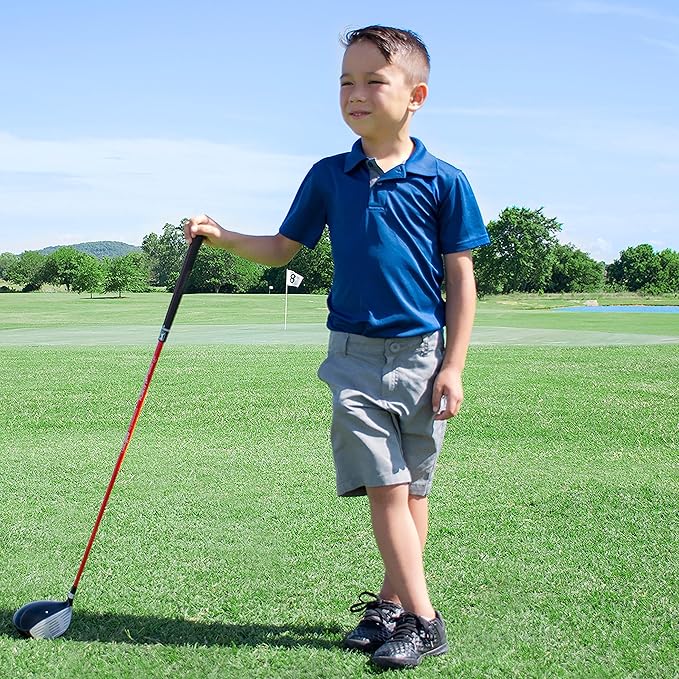 PGA Tour Youth Golf Club Set – Ages 3-5 (3’6”-4’1”) and 5-8 (4’1” - 4'8") Right and Left Handed Beginner Junior Golf Clubs with Lightweight Golf Bag, Mallet Putter, Driver by Golfgen