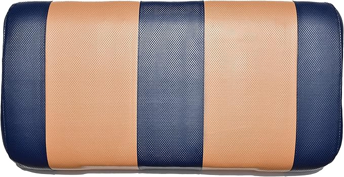 Seat Cover Replacement for Yamaha Drive or G-29 Golf Cart - Front Bench Seat - Premium Marine Vinyl - 5 Panel Stitching - Staple On Installation - Two-Tone Golf Cart Seat Covers (Blue & Tan)