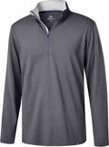 Obla Golf Quarter Zip Pullover Men Fleece Mock Neck Sweatshirt Winter Warm 1/4 Zip Long Sleeve Golf Shirt