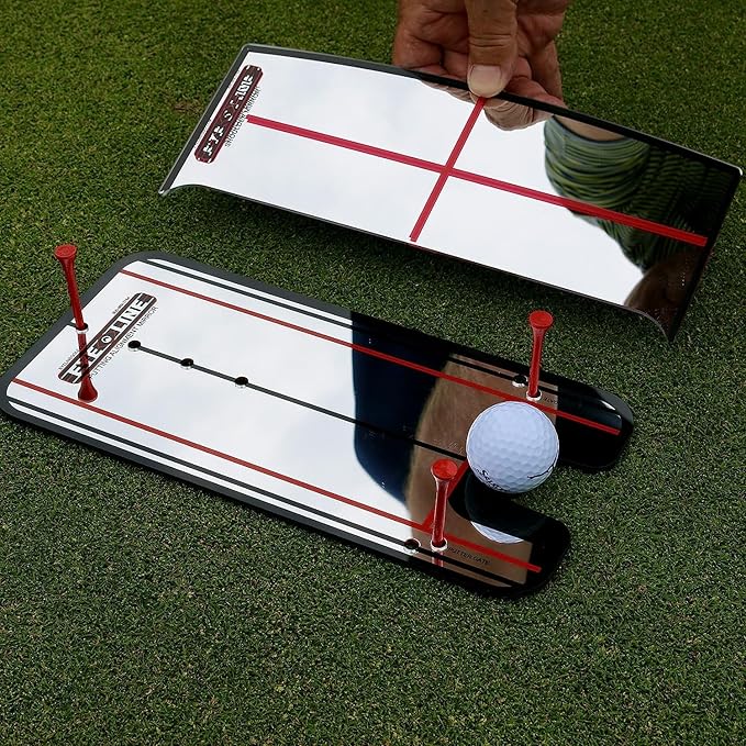 Genuine EyeLine Golf Alignment Putting Mirror - Top Training Aid on The PGA Tour - See Rapid Improvement - Helps Beginner, Junior, and Scratch Golfers